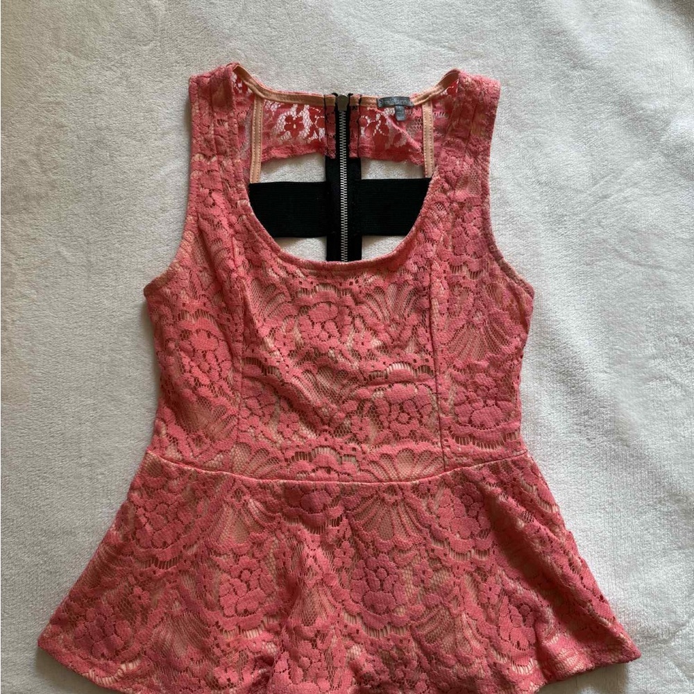 Charlotte Russe Peplum Top Size S